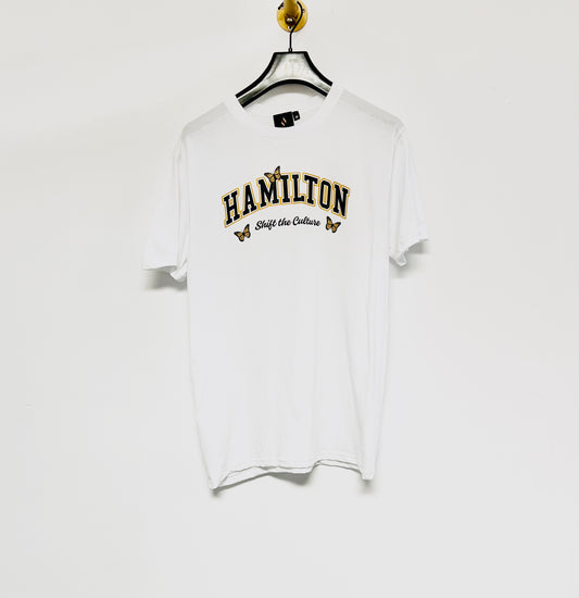 'Hamilton' T-Shirt (White, Black)